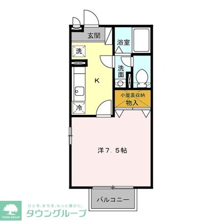 クレアールの物件間取画像