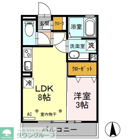 グラン・ブルーエスターテ矢中の物件間取画像