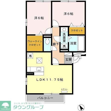 フローラM IIの物件間取画像