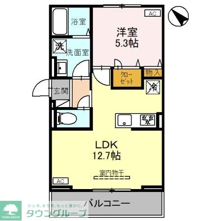 シェ・ドゥーヴルの物件間取画像