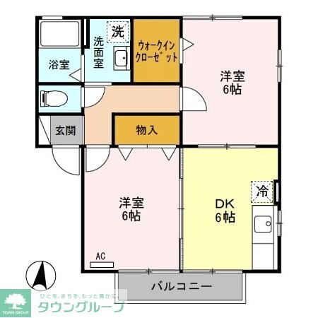 ウィルモア Bの物件間取画像