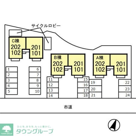 ニューポワール A\\/B\\/Cの物件内観写真