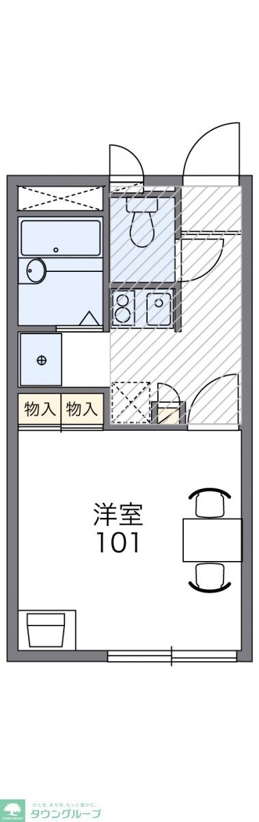 レオパレスカナサラの物件間取画像