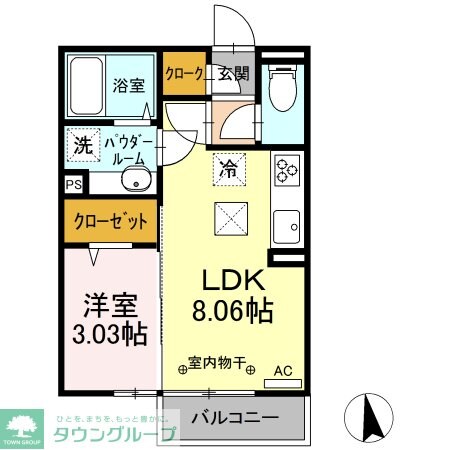 オペラハウス下之城の物件間取画像