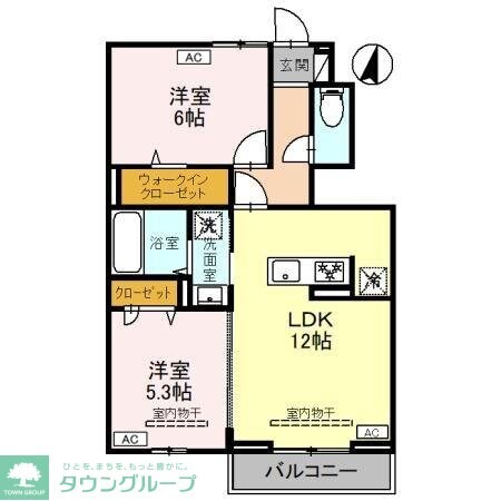 ヴォルガ IIの物件間取画像