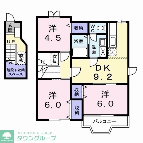 サンフラワーIの物件間取画像