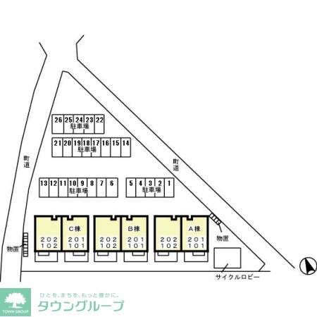 グリーンハウス A\\/B\\/Cの物件内観写真
