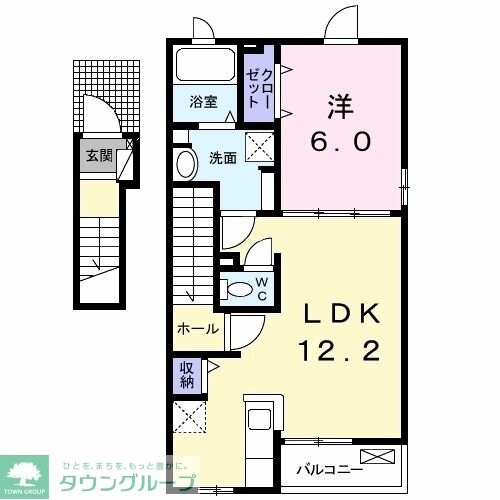 トーサムポロIの物件間取画像