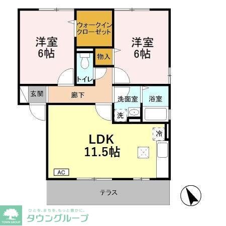 クレストコート A\\/Bの物件間取画像