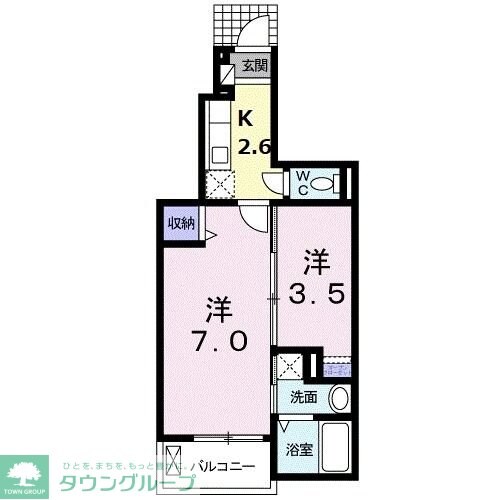 パークサイド Mの物件間取画像