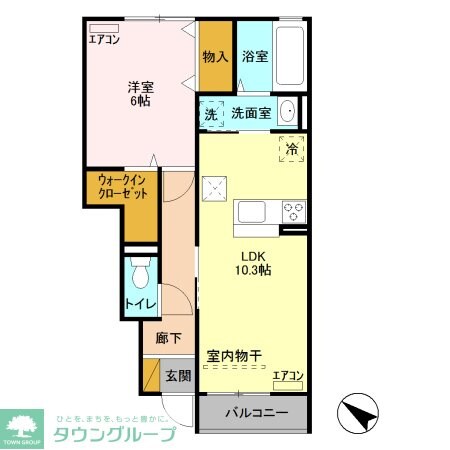 マリオーネ fの物件間取画像