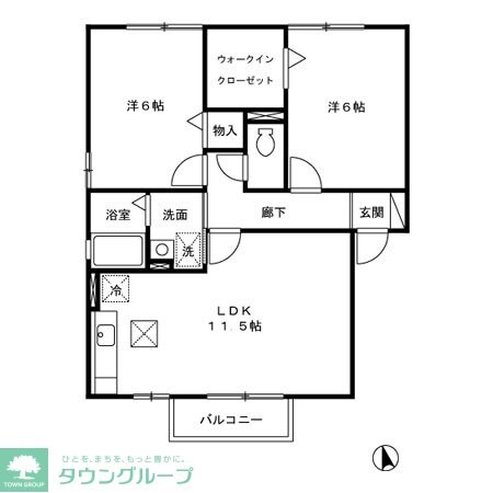 リベェルティ A\\/B\\/C\\/Dの物件間取画像
