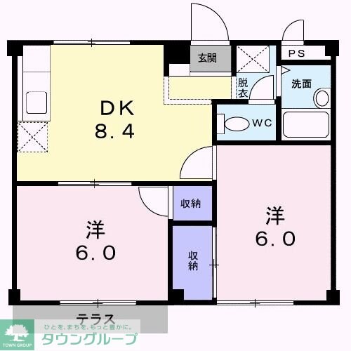 サンハイツTの物件間取画像