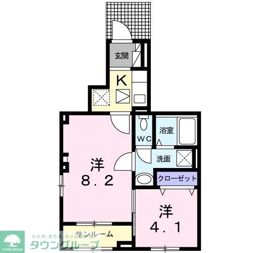 アルコバレーノの物件間取画像