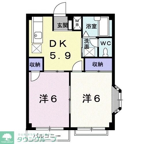 エルディム小久保の物件間取画像