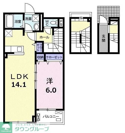 オランジュ・ウエストの物件間取画像