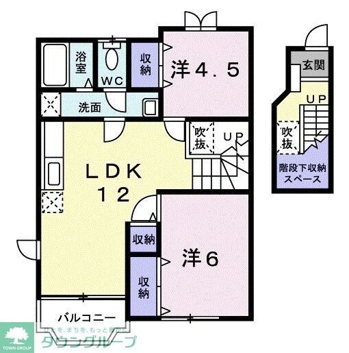 メゾンかごはらの物件間取画像