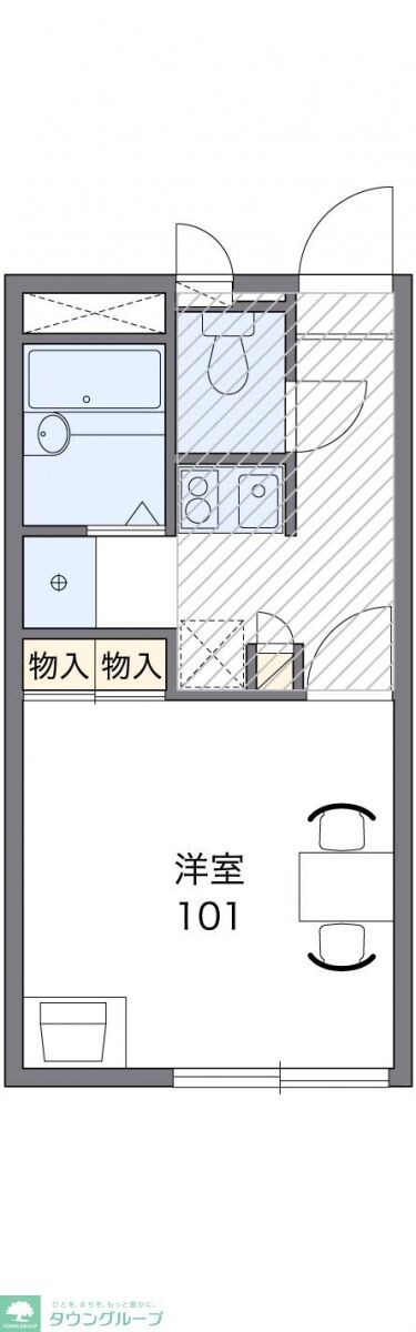 レオパレスサンセリテ上之の物件間取画像