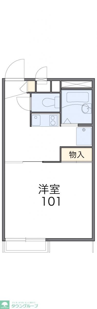 レオパレスルレーブの物件間取画像