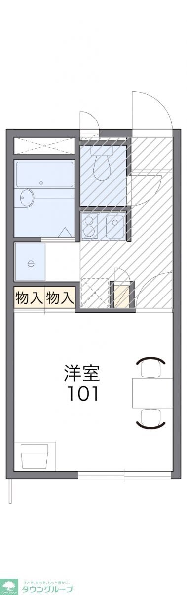 レオパレス広瀬の物件間取画像