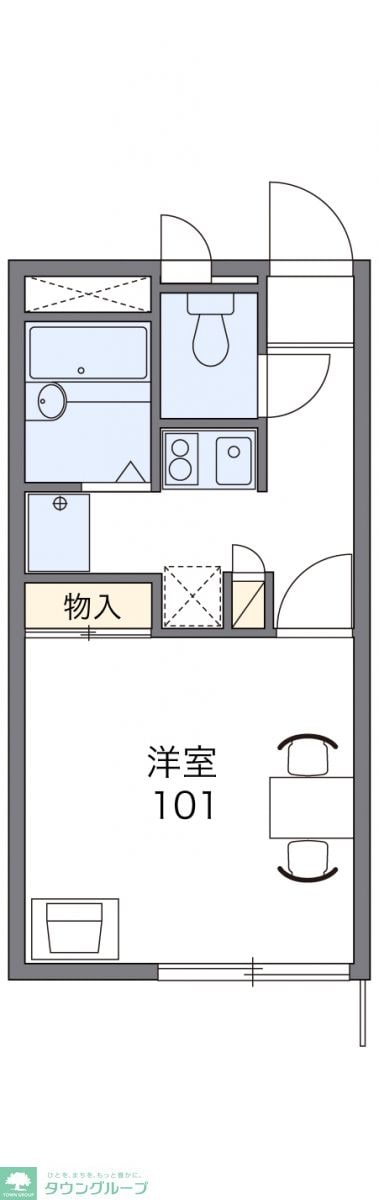 レオパレスJINBAの物件間取画像