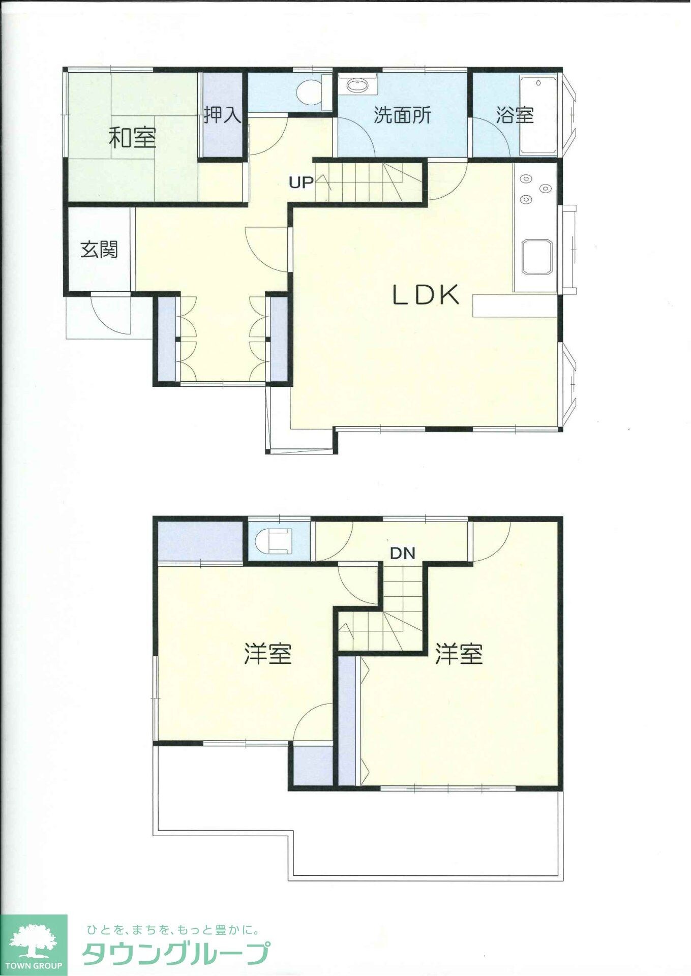熊谷市妻沼戸建貸家の物件間取画像