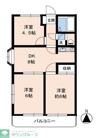 グリーンパーク伊勢崎の物件間取画像