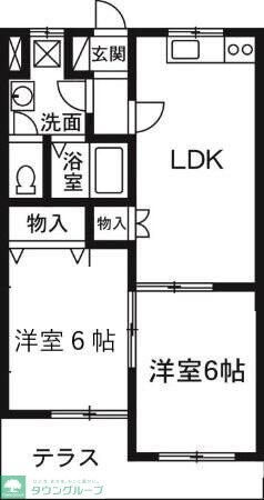 グリーンパレス今井Aの物件間取画像