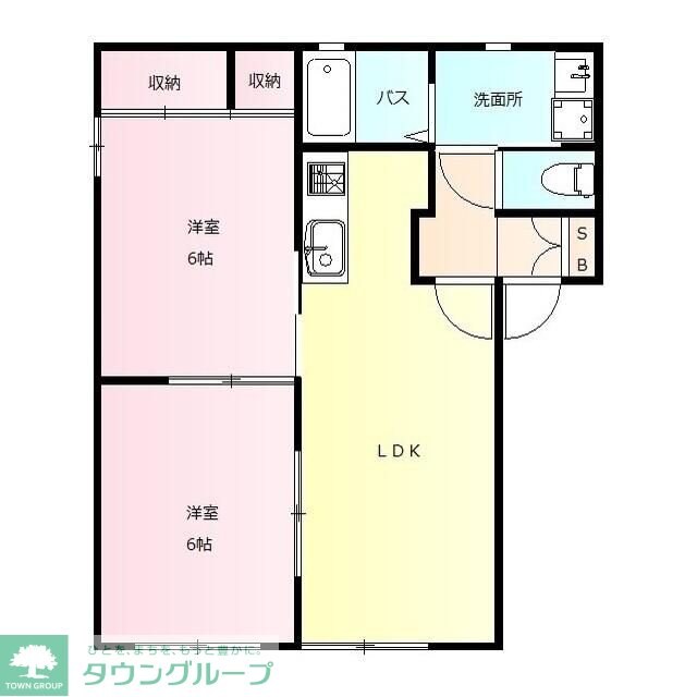 パーシモン Aの物件間取画像