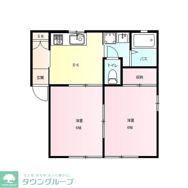フローラ B (富士見町)の物件間取画像