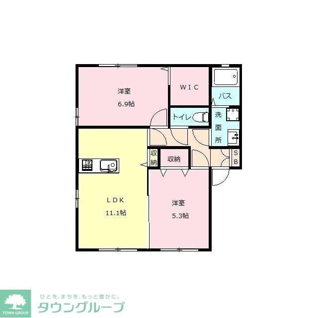 ラ・プレミール Bの物件間取画像