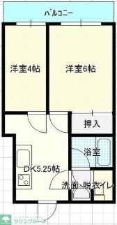 ブルーベイhonjo3の物件間取画像