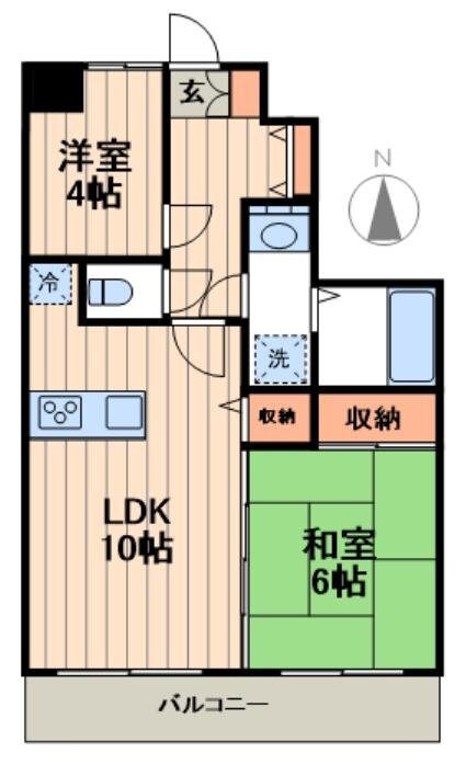セザール第三竹ノ塚の物件間取画像