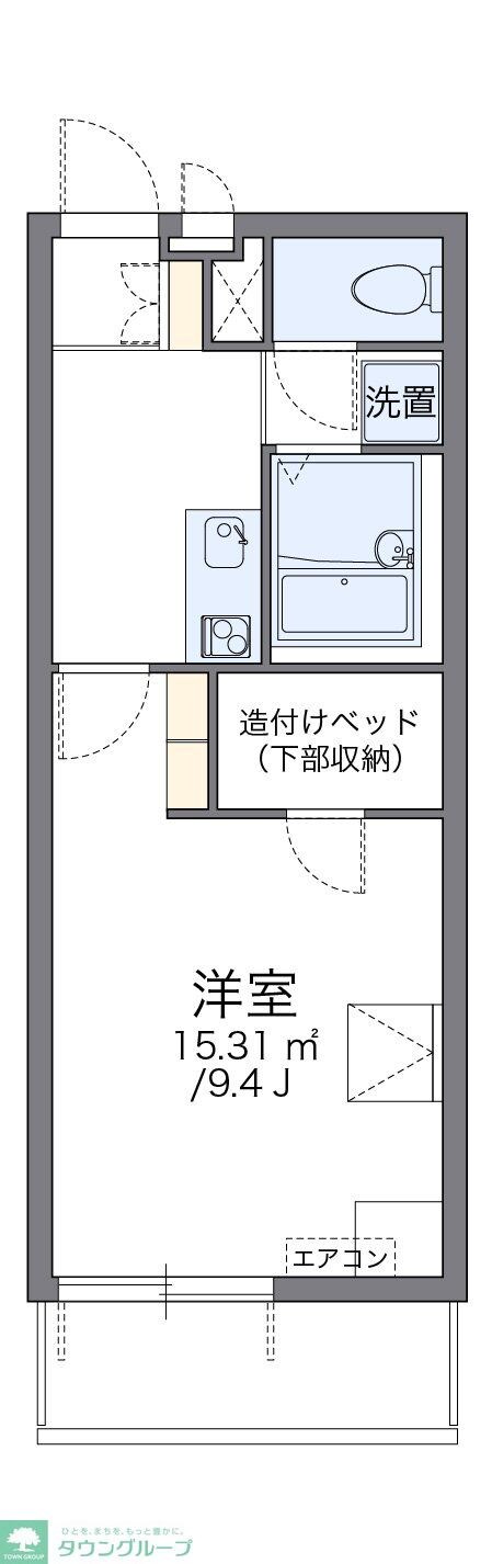 レオパレスパークサイド足立入谷の物件間取画像