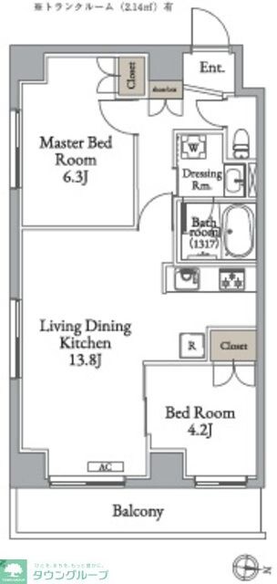 メトロステージ亀有の物件間取画像