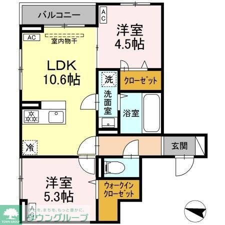セレスティア西綾瀬の物件間取画像