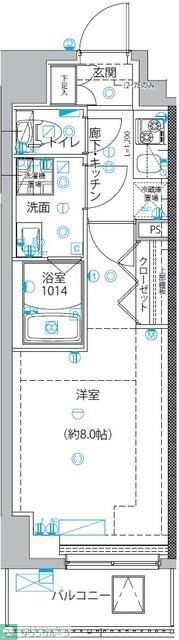 ユリカロゼ五反野IIIの物件間取画像