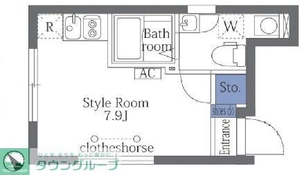 ルシオ北千住の物件間取画像