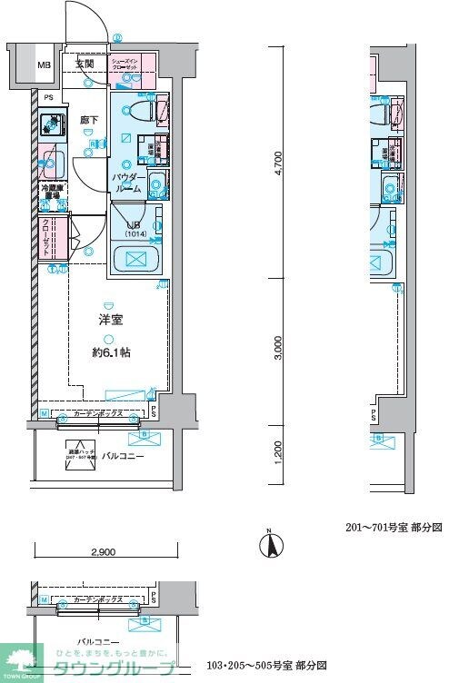 GENOVIA谷塚の物件間取画像