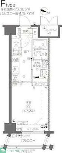ZOOM北千住の物件間取画像