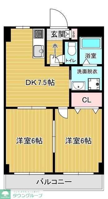 キャピタル南越の物件間取画像