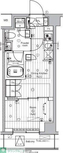 PREMIUMCUBE王子神谷の物件間取画像