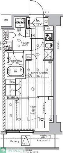 PREMIUMCUBE王子神谷の物件間取画像