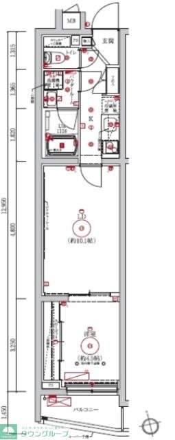 LUMEED梅島の物件間取画像