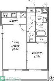 アーバーハイツ六町4丁目の物件間取画像