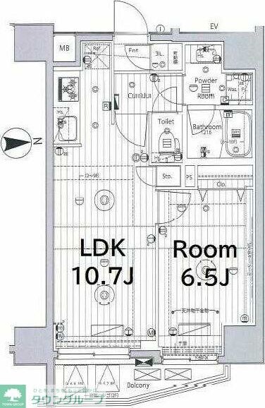 メイクス西新井大師の物件間取画像