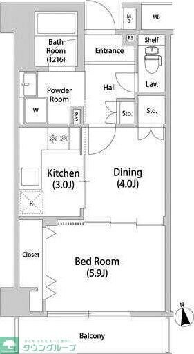 コーポレート竹の塚二丁目の物件間取画像
