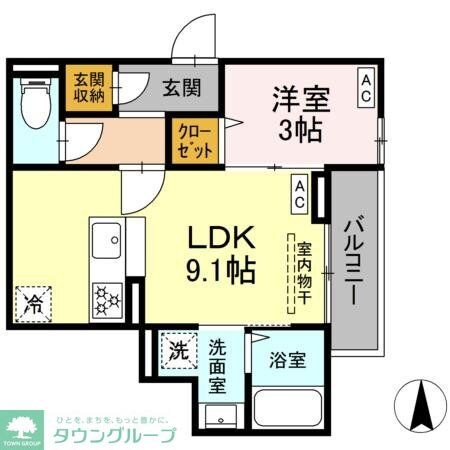 セレスティア関原の物件間取画像