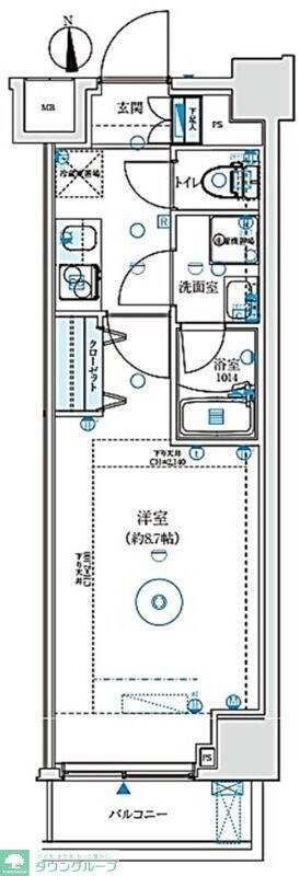 プレニーズ五反野MAXIVの物件間取画像