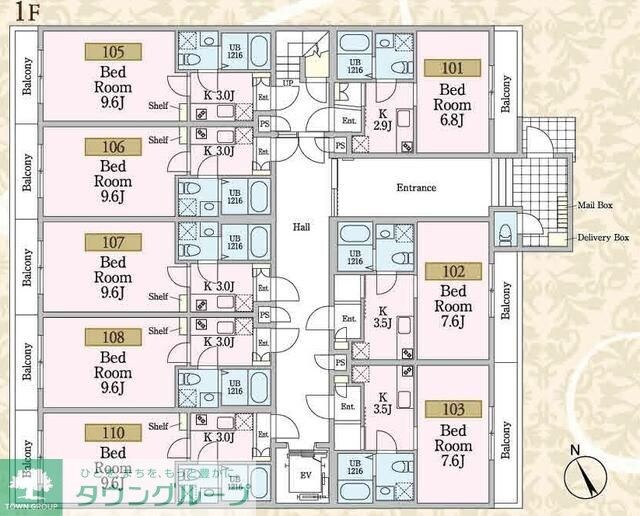 ビーナスコートIIIの物件間取画像